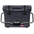 Orca Cooler, 20 qt Cooler, Plastic, Charcoal, 10 days Ice Retention ORCCH020